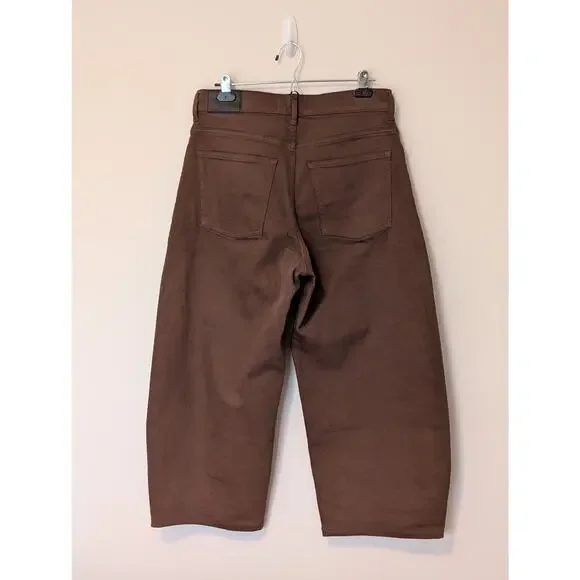 NWOT Everlane Way High Curve Ankle Barrel Jeans Cocoa Brown Sz 29 R - Picture 3 of 7